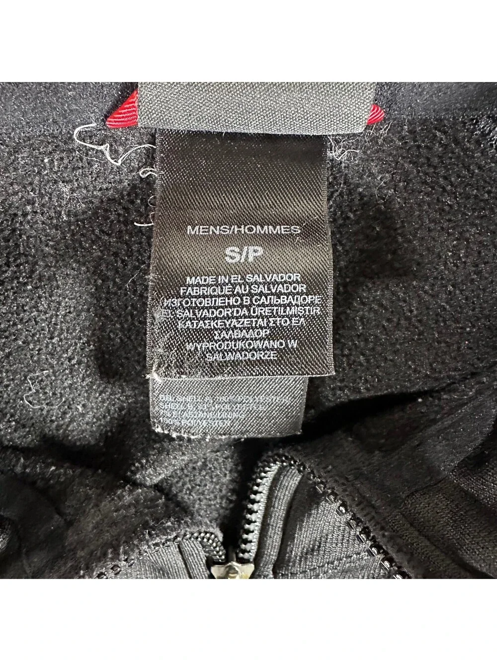 North Face Black 1/4 Zip S